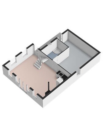 Floorplan - Dorpsstraat 54, 3751 ES Bunschoten-Spakenburg